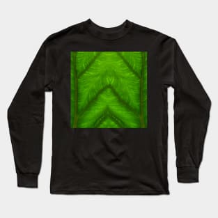 Banana leaf kaleidoscopic patterns. TWO Long Sleeve T-Shirt